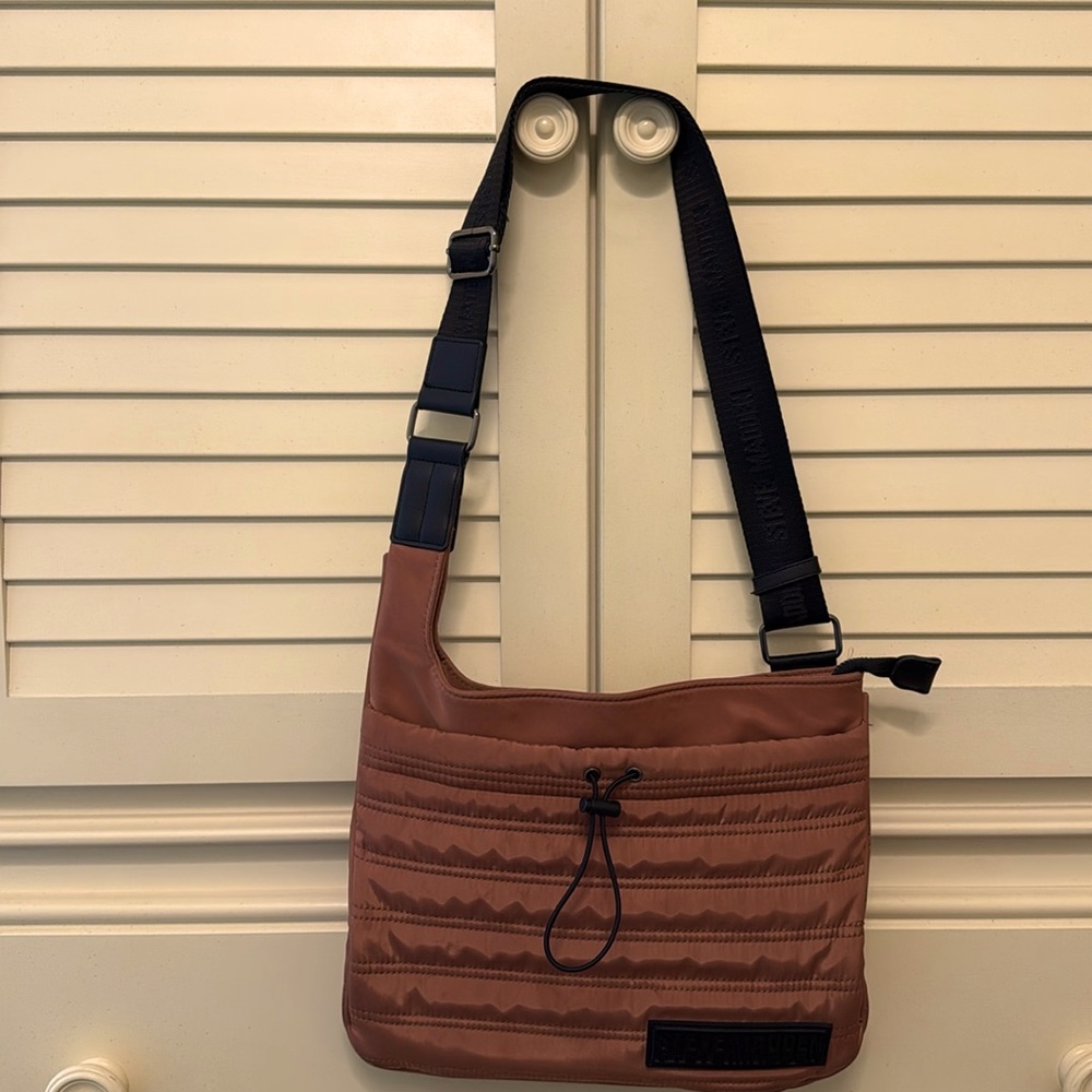 Steve Madden Crossbody Bag with 1.5 Inch wide Guitar Strap